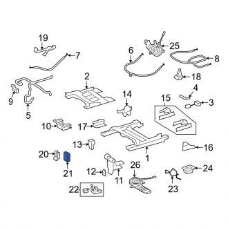 New OEM Seat Hinge Cover Fits, 2013-2015 Lexus LX - Part # 7169260061A0