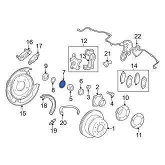 New OEM Wheel Bearing O-Ring Fits, 2008-2011, 2013-2024 Lexus LX - Part # 9030188004