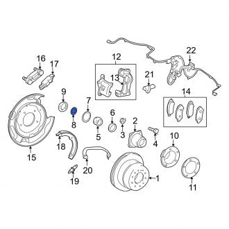 New OEM Wheel Bearing Snap Ring Fits, 2008-2011, 2013-2024 Lexus LX - Part # 9052046014