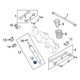 New OEM Suspension Shock Absorber Mount Insulator Fits, 1998-2011, 2013-2021 Lexus LX - Part # 9038519010