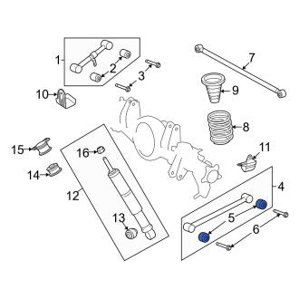 New OEM Front Upper Suspension Control Arm Bushing Fits, 2008-2011, 2013-2021 Lexus LX - Part # 4863260030