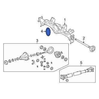 New OEM Axle Housing Cover Gasket Fits, 1998-2011, 2013-2021 Lexus LX - Part # 4218160060