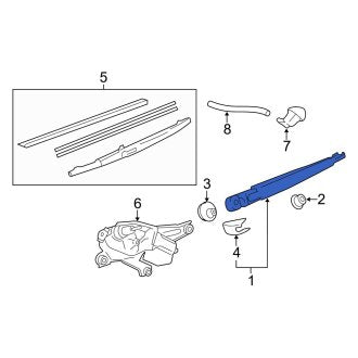 New OEM Back Glass Wiper Arm Fits, 2016-2021 Lexus LX - Part # 8524160200