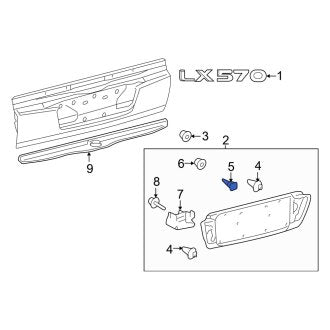 New OEM Genuine Lexus, Tailgate Molding Bolt - Part # 8184971010