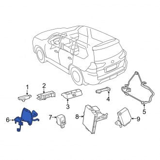 New OEM Rear Left Door Wiring Harness Fits, 2016-2021 Lexus LX - Part # 8974660080