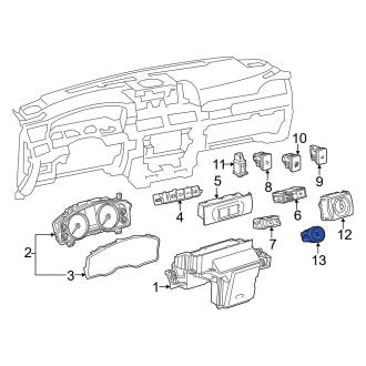 New OEM Ignition Switch Fits, 2013-2018 Lexus ES - Part # 8961130123