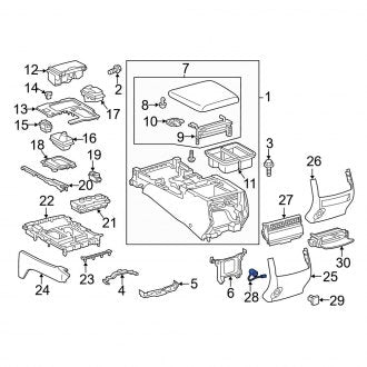 New OEM 12 Volt Accessory Power Outlet Fits, 2016-2021 Lexus LX - Part # 8553060390