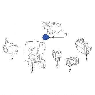 New OEM Front Parking Aid Sensor Seal Fits, 2022-2024 Lexus LX - Part # 8930552010