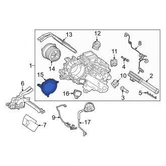 New OEM Rear HVAC Blower Motor Cover Fits, 2022-2024 Lexus LX - Part # 8723626020