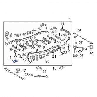 New OEM Front Tow Hook Fits, 2022-2024 Lexus LX - Part # 5196160270