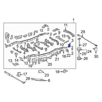 New OEM Frame Stiffener Fits, 2022-2024 Lexus LX - Part # 5139160060