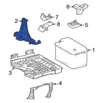 New OEM Battery Hold Down Fits, 2022-2024 Lexus LX - Part # 7440560130