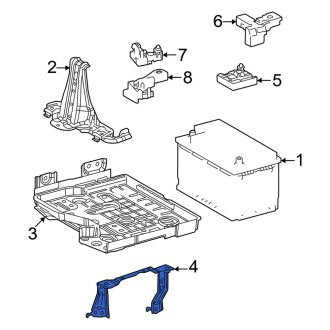 New OEM Battery Tray Bracket Fits, 2022-2024 Lexus LX - Part # 7440160080