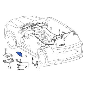 New OEM Radio Antenna Cover Fits, 2022-2024 Lexus LX - Part # 8607776030B7