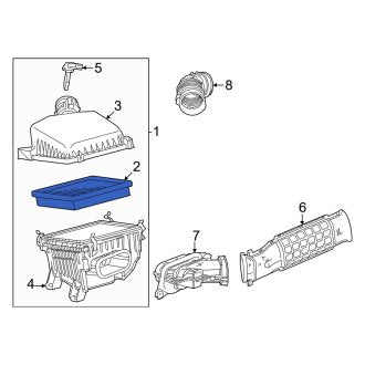 New OEM Engine Air Filter Fits, 2022 Lexus LX - Part # 17801YZZ14