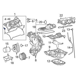 New OEM Right Engine Valve Cover Bolt O-Ring Fits, 2022-2024 Lexus LX - Part # 1121370070