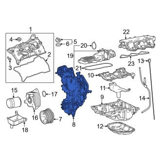 New OEM Inner Engine Timing Cover Fits, 2022-2024 Lexus LX - Part # 11310F4010