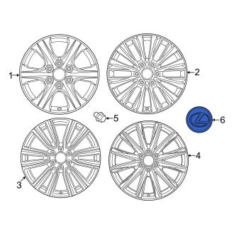 New OEM Wheel Cap Fits, 2022-2024 Lexus LX - Part # 4260360710