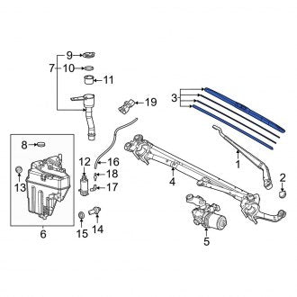 New OEM Left Windshield Wiper Blade Fits, 2022-2024 Lexus LX - Part # 8522235150