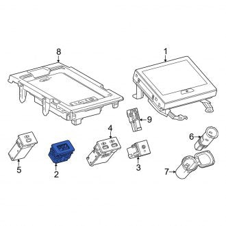 New OEM Genuine Lexus, Audio Auxiliary Jack Cap - Part # 8282160D10