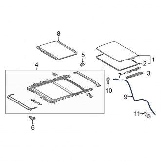 New OEM Rear Right Sunroof Drain Hose Fits, 2022-2024 Lexus LX - Part # 6324960270