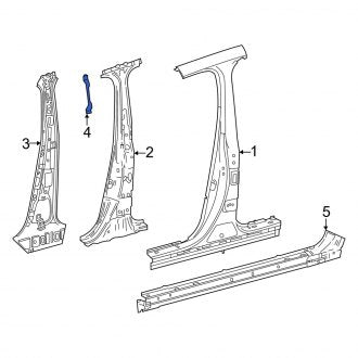 New OEM Right Interior Grab Bar Bracket Fits, 2022-2024 Lexus LX - Part # 6123760080