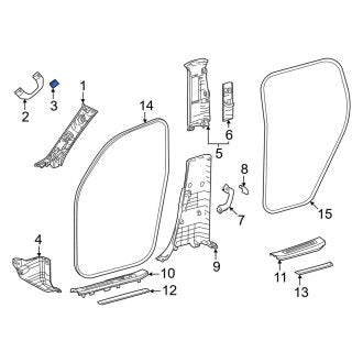 New OEM Genuine Lexus, Interior Grab Bar Cap - Part # 7461760070C0