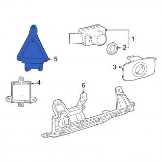 New OEM Right Blind Spot Detection System Warning Sensor Bracket Fits, 2022-2024 Lexus LX - Part # 8816160030