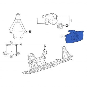 New OEM Inner Parking Aid Sensor Bracket Fits, 2022-2024 Lexus LX - Part # 8934845020C0