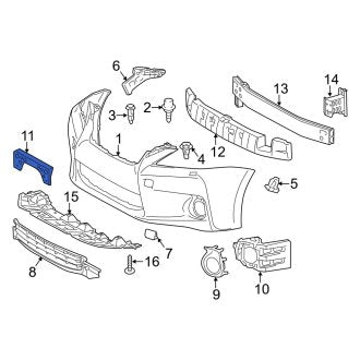 New OEM Front License Plate Bracket Fits, 2011-2013 Lexus CT - Part # 5211476030