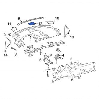 New OEM Speaker Cover Fits, 2011-2017 Lexus CT - Part # 5551076020C0