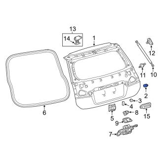 New OEM Genuine Lexus, Liftgate Bump Stop - Part # 6947847010