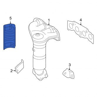 New OEM Exhaust Manifold Heat Shield Fits, 2010-2012 Lexus HS - Part # 2558628110