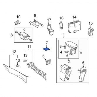 New OEM Genuine Lexus, Console Mat - Part # 5881575010