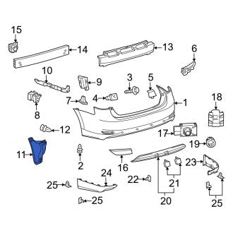 New OEM Rear Right Bumper Seal Fits, 2010-2012 Lexus HS - Part # 5259175022