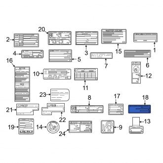 New OEM Genuine Lexus, Engine Decal - Part # 861C878010