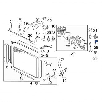 New OEM Genuine Lexus, Engine Water Pump Housing Gasket - Part # 1625836060