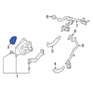 New OEM Genuine Lexus, Engine Oil Cooler Gasket - Part # 1578536021