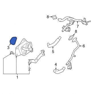 New OEM Genuine Lexus, Engine Oil Cooler Gasket - Part # 1578536021