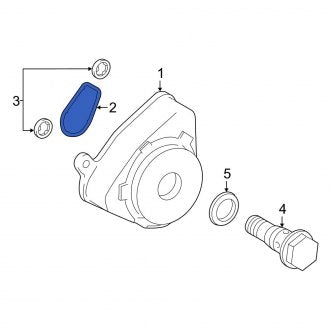 New OEM Engine Oil Cooler Gasket Fits, 2016-2020 Lexus GS - Part # 9021022001