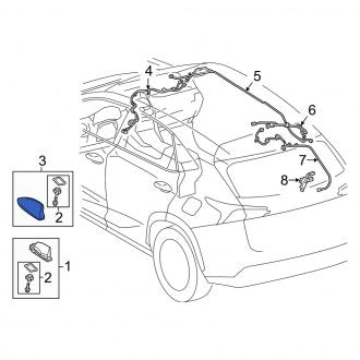 New OEM Radio Antenna Cover Fits, 2017-2021 Lexus NX - Part # 8607776010J5