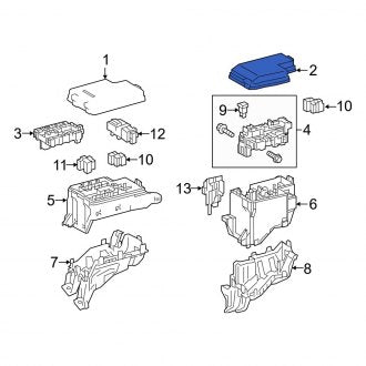 New OEM Left Upper Fuse and Relay Center Cover Fits, 2015-2017 Lexus NX - Part # 8266278020