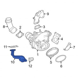 New OEM Turbocharger Oil Line Fits, 2015-2021 Lexus NX - Part # 1540736010