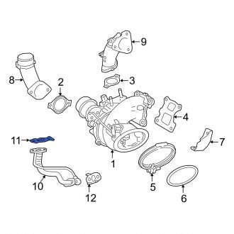 New OEM Genuine Lexus, Upper Turbocharger Oil Line Gasket - Part # 1547136010