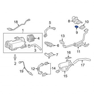 New OEM Genuine Lexus, Exhaust Gas Recirculation Valve Gasket (2562836010) - Part # 2562836010