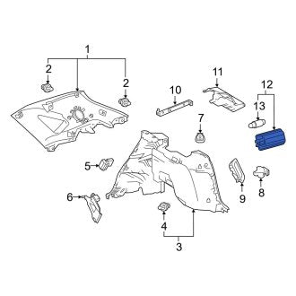 New OEM Rear Courtesy Light Fits, 2006-2011 Lexus GS - Part # 8125048010