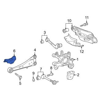 New OEM Left Suspension Trailing Arm Bracket Fits, 2015-2021 Lexus NX - Part # 487270R010