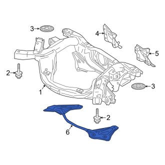 New OEM Rear Right Suspension Subframe Crossmember Brace Fits, 2015-2021 Lexus NX - Part # 5225748040