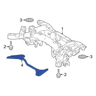 New OEM Rear Left Suspension Subframe Crossmember Brace Fits, 2015-2021 Lexus NX - Part # 522580R011