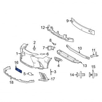 New OEM Front License Plate Bracket Fits, 2022-2025 Lexus NX - Part # 52525F6010